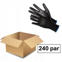 Rękawice ROBOCZE RnyPu Black KARTON 240par r.9