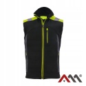 BEZRĘKAWNIK SOFTSHELL ODBLASKOWY MOCNY Kamizelka ocieplana BZR SOFTS r.M