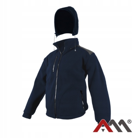 POLAR BLUZA POLAROWA ROBOCZA GRANATOWA OCIEPLANA ODPINANY KAPTUR NEXO r.XL