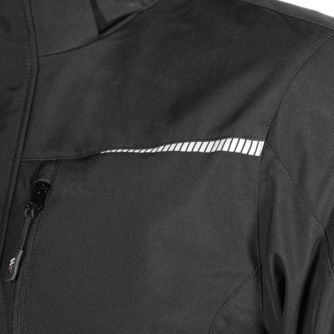 Kurtka Softshell Męska Czarna ART.MAS Odpinany Kaptur PRESTA r.S