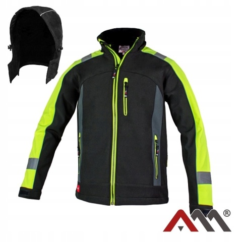 Kurtka Softshell Męski Odblaskowy ART.MAS CLASSWORK YELLOW r.L